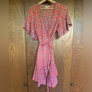 Max Studio MIDI Summer Wrap Dress